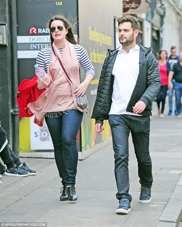 Michelle Ryan with her boyfriend