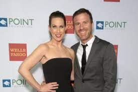Miriam Shor with her husband