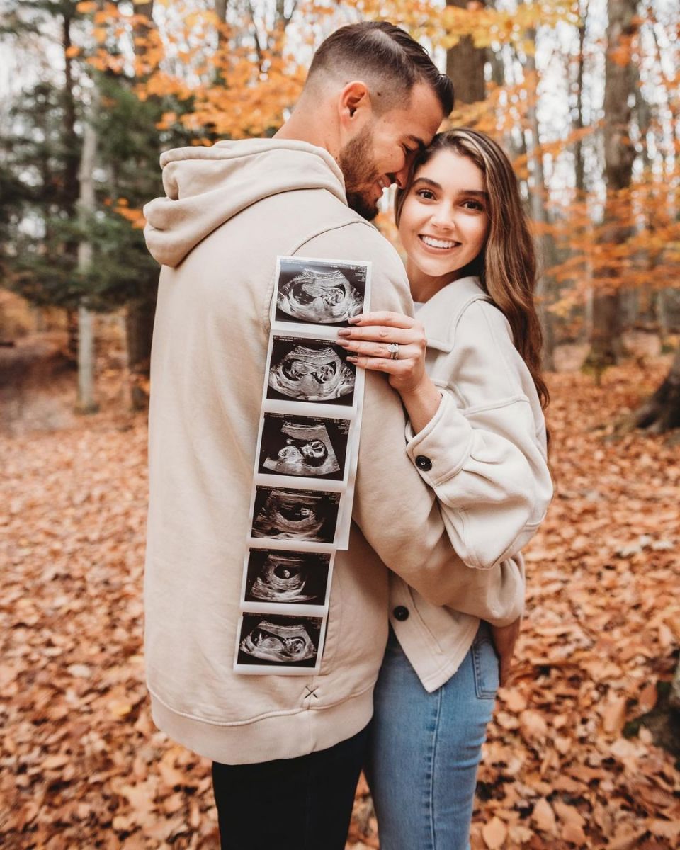 Mitchell and his wife announcing soon-to-be addition to their family
