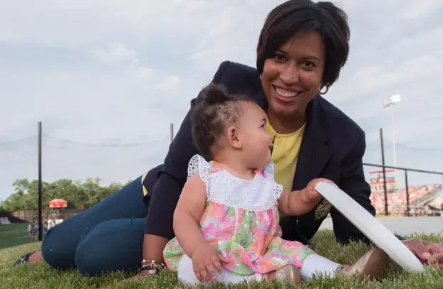 Muriel Bowser With Her Daughter