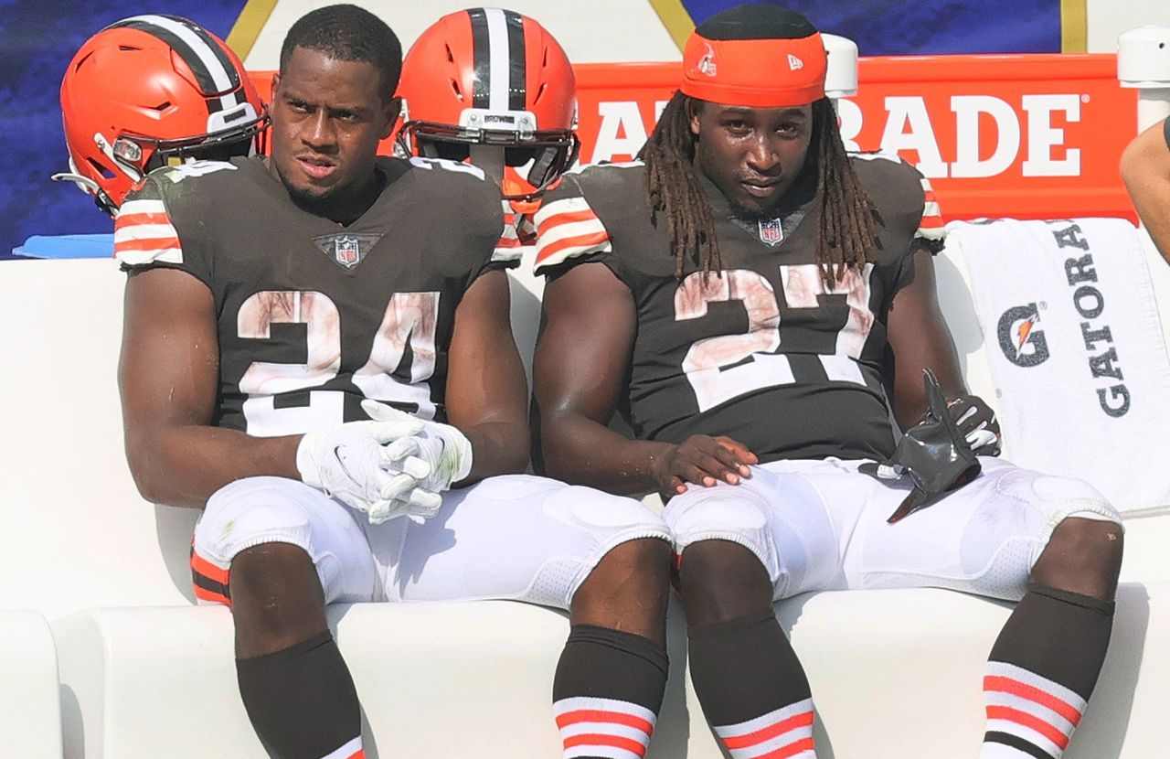 Nick Chubb and Kareem Hunt Spotted Together