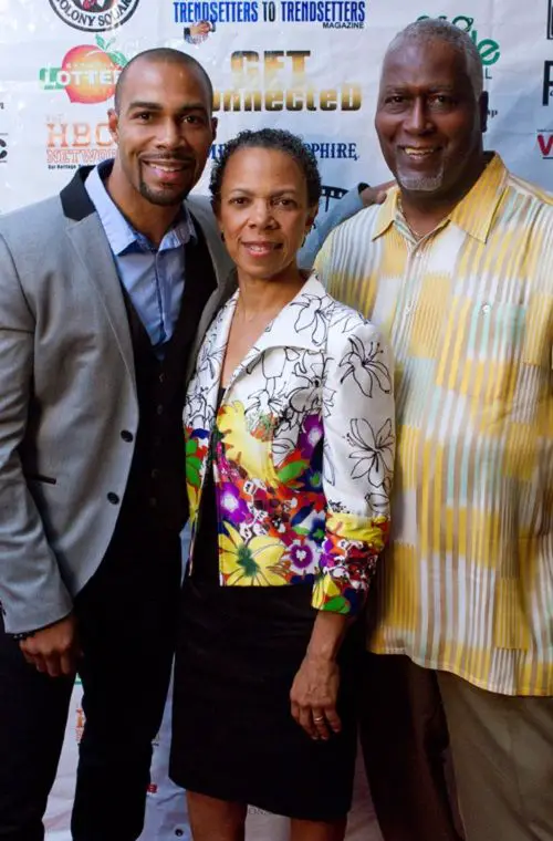 Omari Hardwick with his Parents 