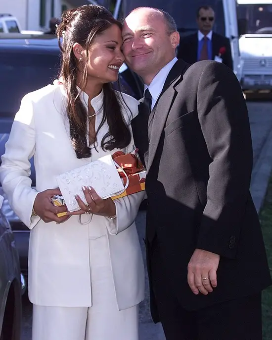 Phil Collins With His Ex-wife