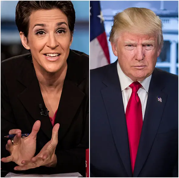 Political Analyst Rachel Maddow's Tweet Results in The White House to Reveal Mr. Donald Trump's Tax Numbers
