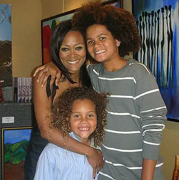Robin Givens and her Sons; Michael and William