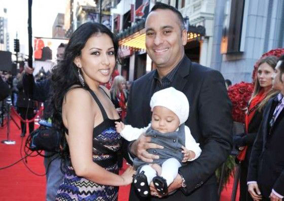 Russell Peters with his first wife