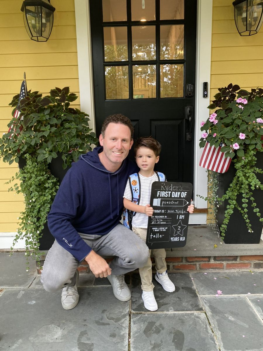 Ryan Whitney With His Son