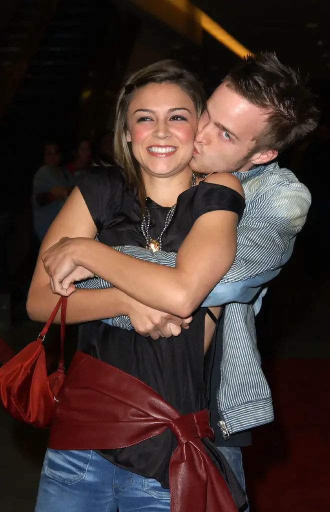 Samaire Armstrong and boyfriend Aaron Paul