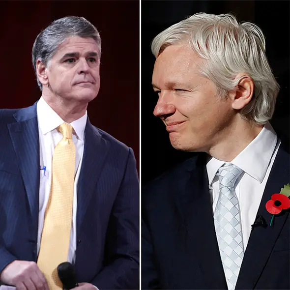 Sean Hannity Concludes Russian Government not guilty As Source For WikiLeaks Following Assange To Hannity Interview 