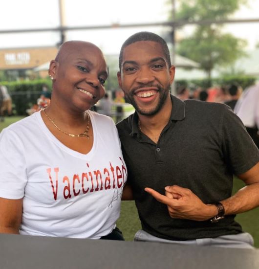 Shaquille With His Mother