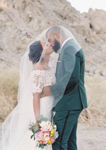 Spencer And His Wife On Their Wedding Day