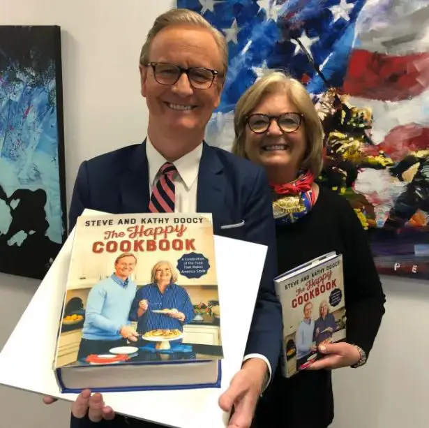 Steve Doocy and his wife Kathy with their Happy Cookbook
