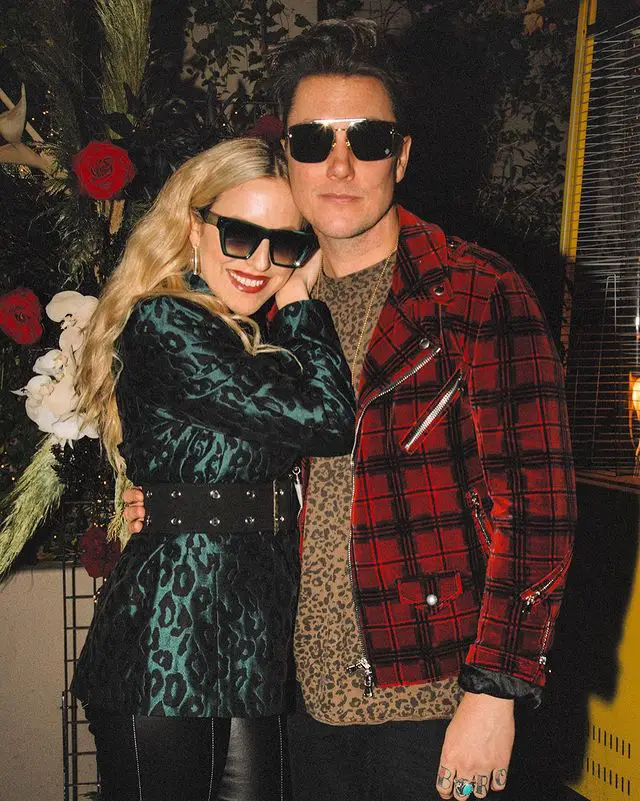 Synyster Gates Alongside His Wife