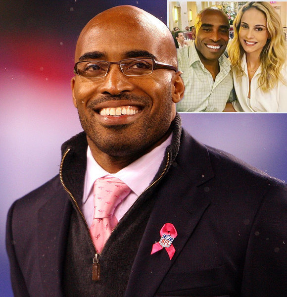 NY Giants star Tiki Barber marries 23-year-old pinup wife days after  divorcing mother of his four children