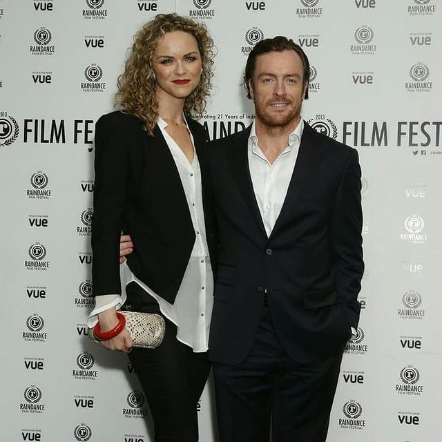 Toby Stephens With His Wife 