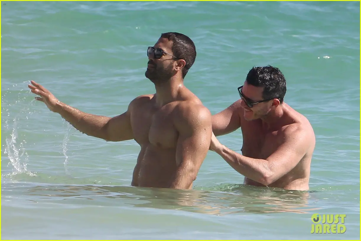 Victor Turpin and Luke Evans Spotted Together in The Beach