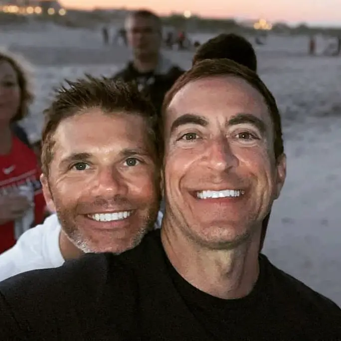 Adam Joseph's husband Karl Kraft posing for a selfie