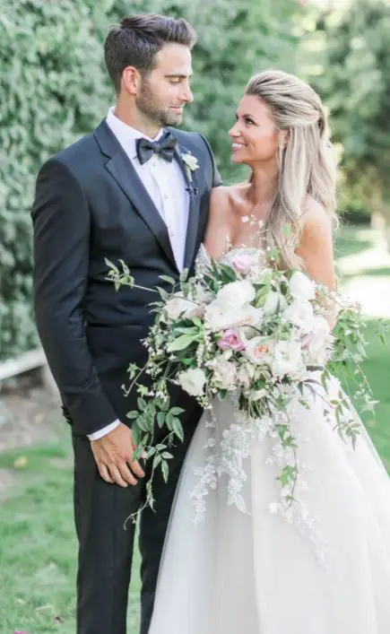 Wedding photoshoot of Amber Lancaster and her husband, A.J. Allodi 