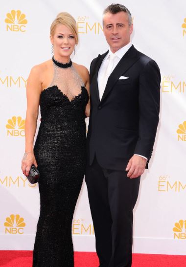 Andrea Anders with her former partner matt LeBlanc