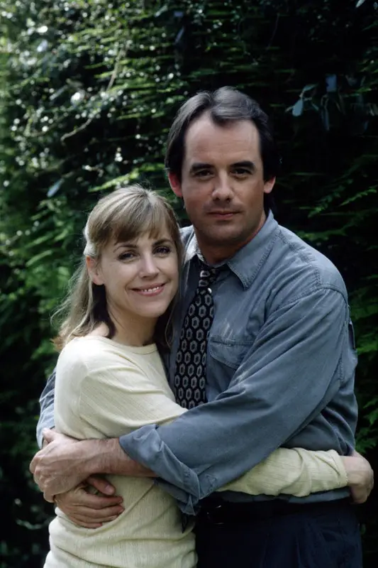 Bess Armstrong with her husband