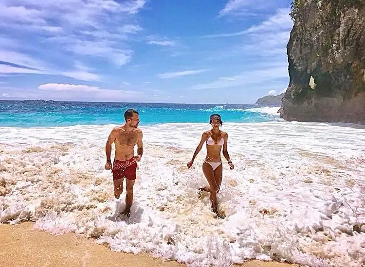 Carlo Marks and his partner enjoying the Bali trip