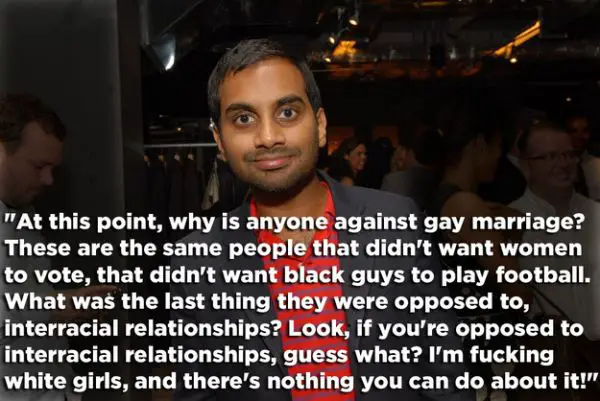 aziz ansari dating white girl reddit