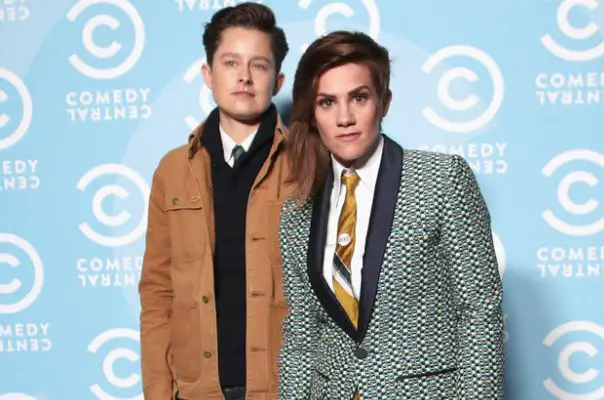 Cameron Esposito and ex-partner Rhea Butcher attend Comedy Central's P...