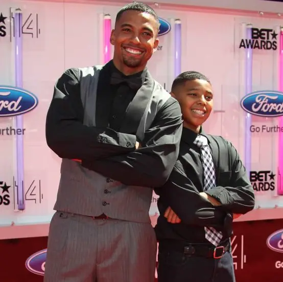 Christian Keyes with son Christian Keyes Jr. 