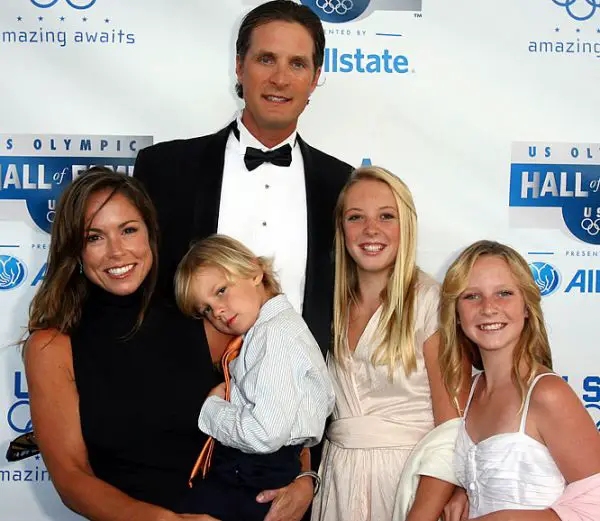 Christian Leattner with his wife and kids