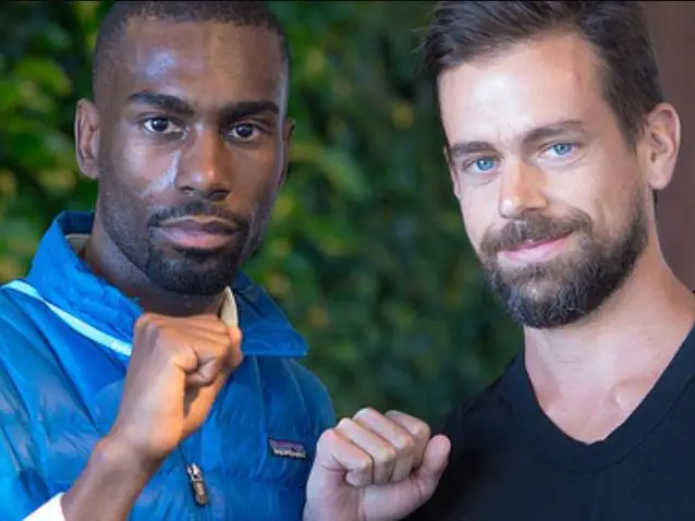 DeRayÃ‚Â Mckesson with Jack Dorsey 