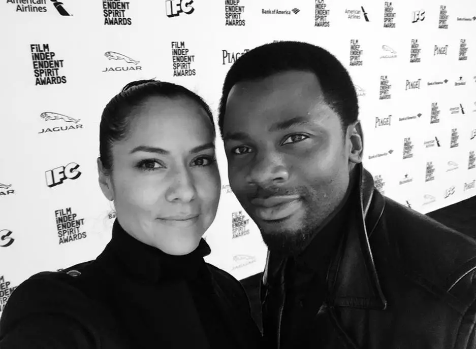 Derek Luke with his wife, actress Sophia Adella Luke,Â at the 2016 Spirit Award Brunch