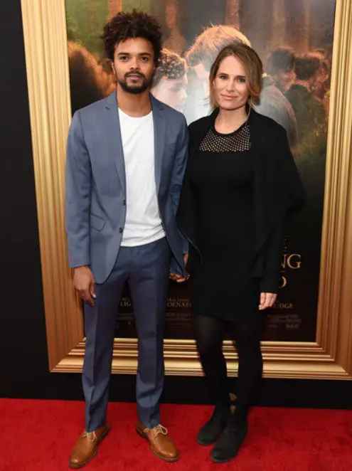 Eka Darville posing with wifeÂ Lila Darville
