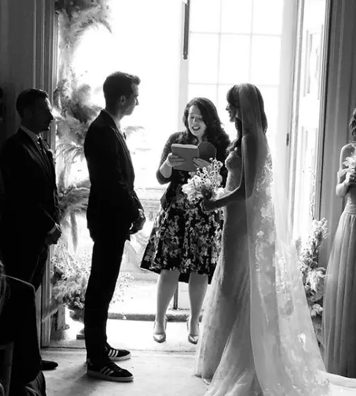 Jay Baruchel and WifeÂ Rebecca-Jo Karen Dunham Exchanging Wedding Vows