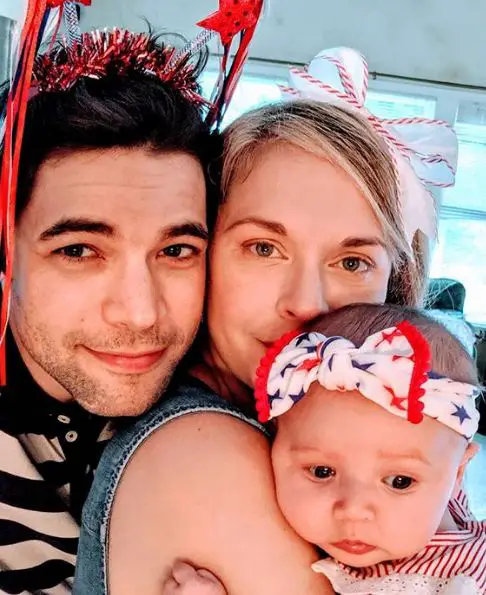 Jeremy Jordan with Wife Ashley Spencer and DaughterÃ‚Â Clara Eloise Jordan