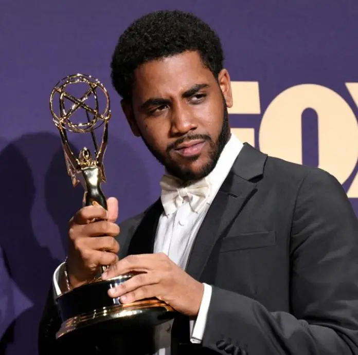 Jharrel Jerome after winning his Emmy on 23 September 2019