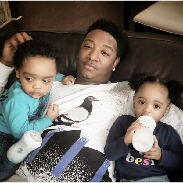 Yung Joc with His Twins, Cadence, and Camora