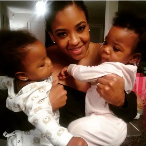 Yung Joc'sÃ‚Â Baby Mother, Sina, and Their Children, Eden and Allon