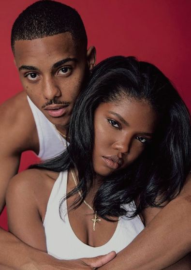 Keith Powers poses with his girlfriend, Ryan for the digital cover of We The Urban