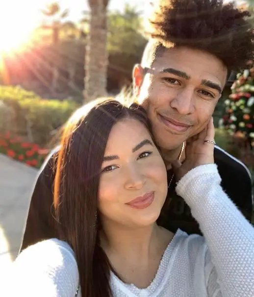 Kristopher London with sweet, Wife Bri Martinez 