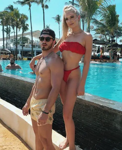 Michael Yerger with girlfriend Melissa on 9 June 2019 at Finns Beach Club (...
