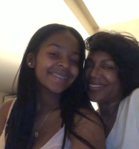 Michel'le with Her Daughter Suzan  