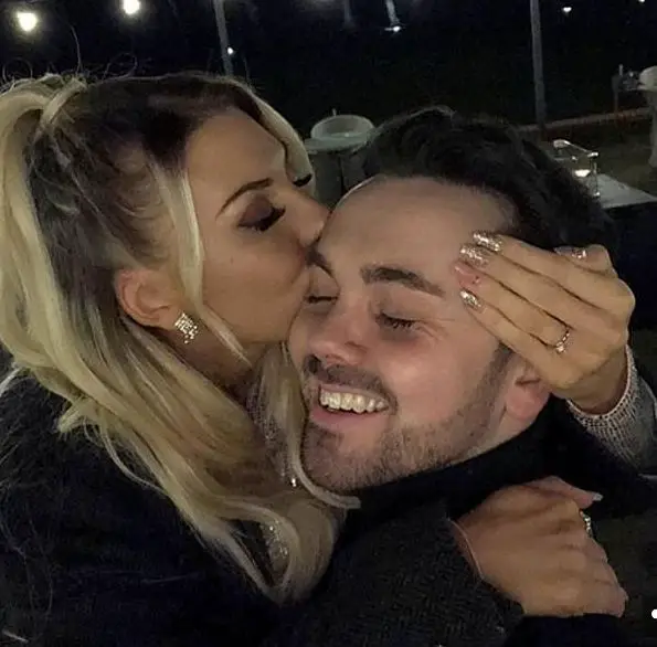 Ray Quinn with his girlfriend turnedÃ‚Â fianceeÃ‚Â Emily Fletcher on 1st January 2020