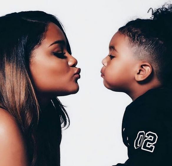 Tionne Watkins's daughter Chase and adopted son, Chance in 2019 (Photo...