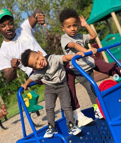 Photo of Troy Ave  & his  Son  Roland & Renzo