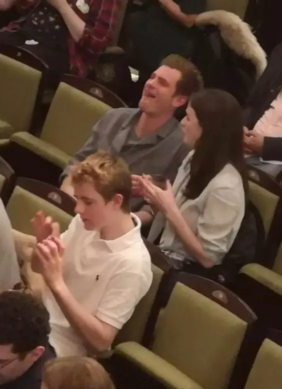 Aisling Bea with Andrew Garfield