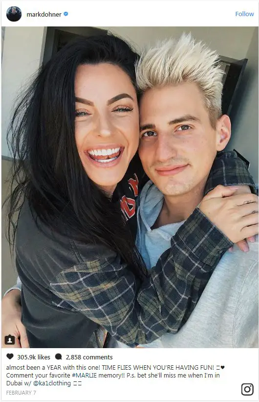 mark kyle year insta Mark Dohner, Kylie Rae Hall, YouTuber, split