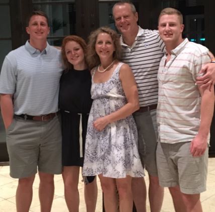 Charlie Baker with his family