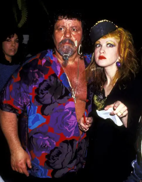 Cyndi Lauper with Captain Lou