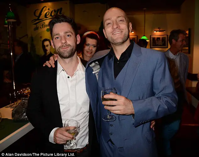 Derren with his then Boyfriend