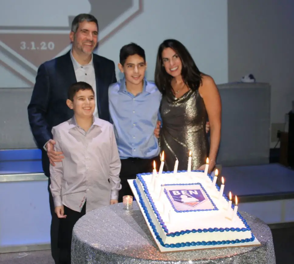 Dave Rothenberg with his wife and kids